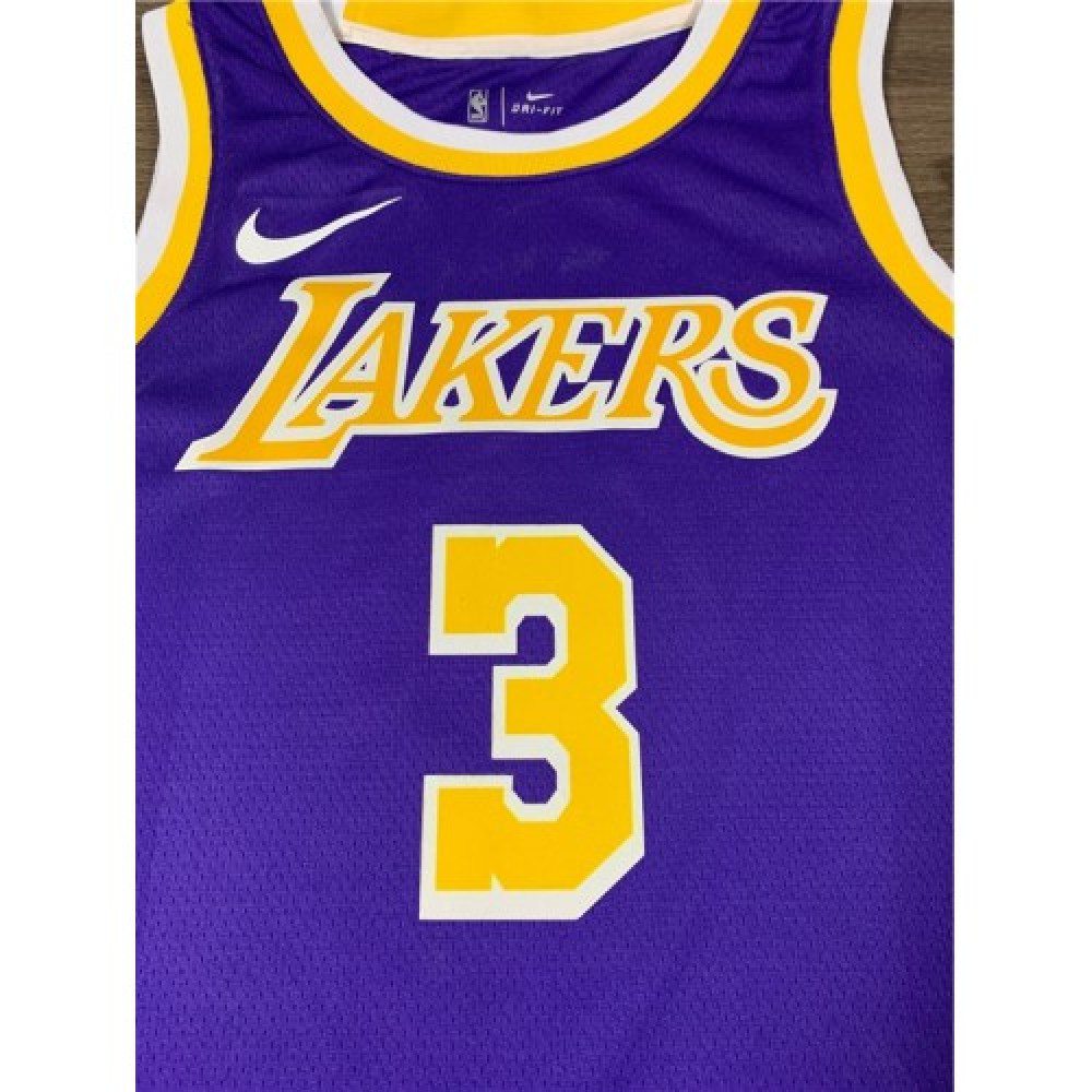 Men's Los Angeles Lakers Anthony Davis #3 Purple Swingman Jersey - Statement Edition-Pro Kit Vault | Brand New 26/27 Sports Jerseys